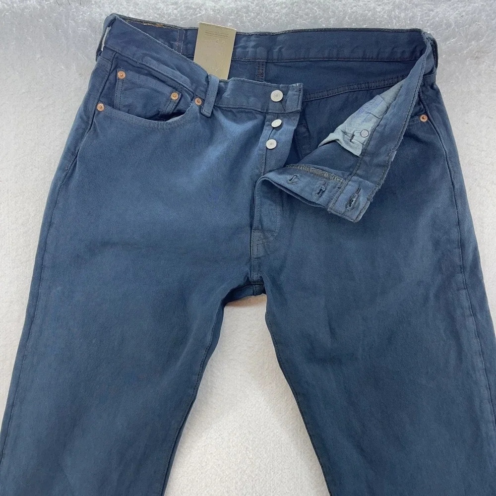 Levis 501 Jeans Mens 36x34 Blue Original Fit Straight Denim Casual 90s Skater
